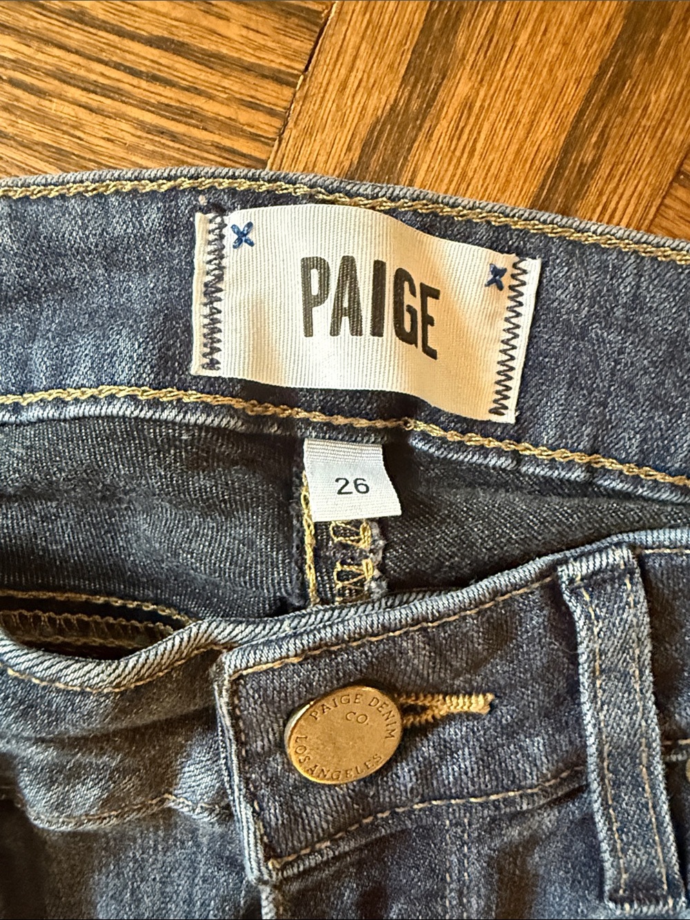 PAIGE Verdugo Ankle Womens Jeans - Dark Indigo - Picture 3 of 4